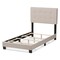 Baxton Studio Brookfield Modern Beige Twin Size Bed 138-7593 - alternate 2